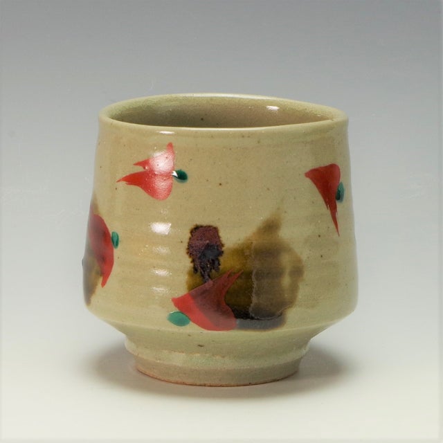 柿釉赤絵 徳利 浜田友緒造 民藝 濱田窯 益子焼 濱田 友緒/Tomoo Hamada | Gallery St. Ives | Tokyo Japan