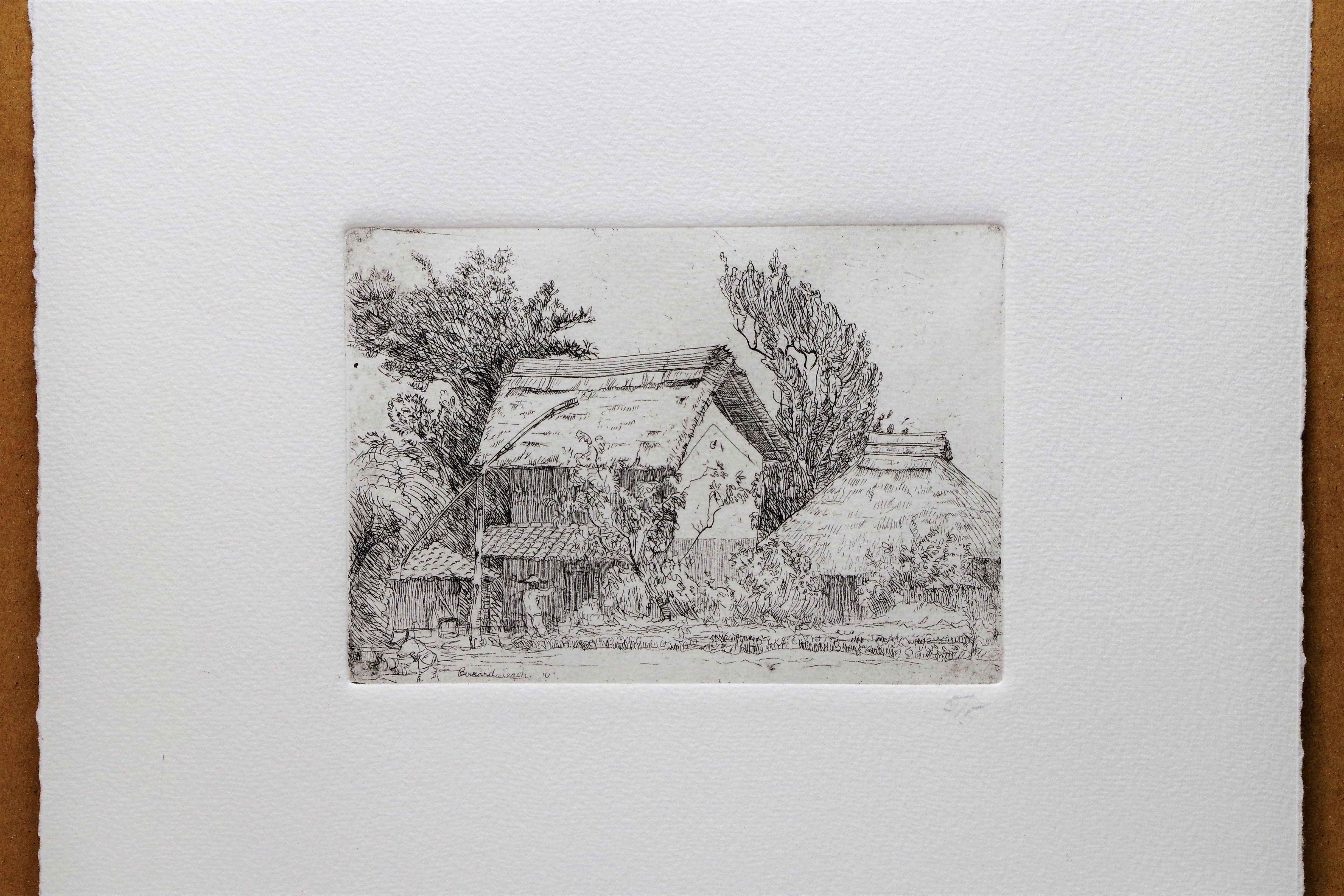 BL-E28 | バーナード・リーチ エッチング 