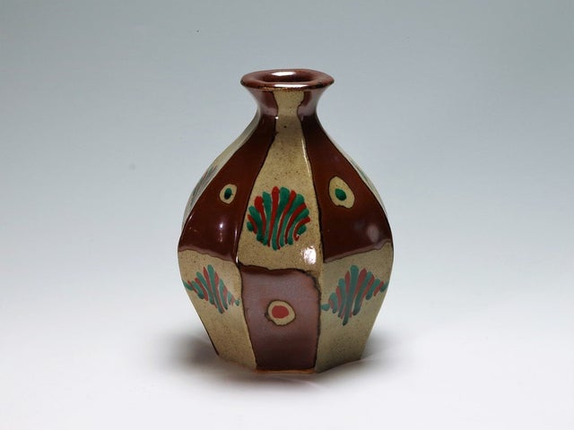 浜田友緒 柿釉赤絵花瓶 浜田友緒 柿釉赤絵花瓶 (濱田 友緒/Tomoo Hamada | Gallery St